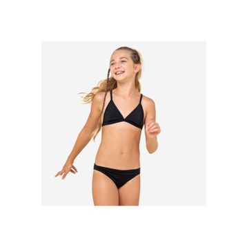 Decathlon Olaian Siyah Tamara 100 Çocuk V Kesim Yaka Bikini Takımı