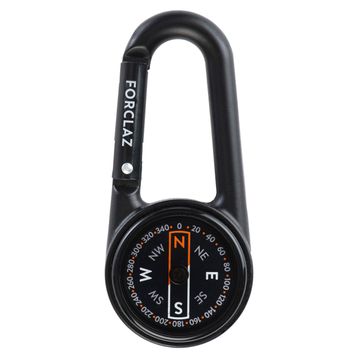 Decathlon Oryantiring Compact 50 Siyah Karabinalı Pusula