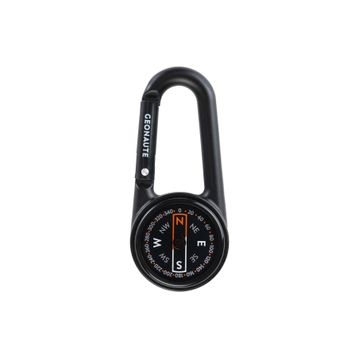 Decathlon Oryantiring Compact 50 Siyah Karabinalı Pusula