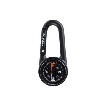 Decathlon Oryantiring Compact 50 Siyah Karabinalı Pusula