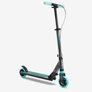 Decathlon Oxelo Süspansiyon ve Gidonda Fren Gri Yeşil Çocuk Scooter
