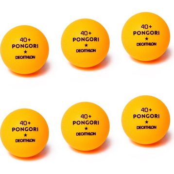 Decathlon Pongori 6 Adet Turuncu Ttb 100 Masa Tenisi Topu