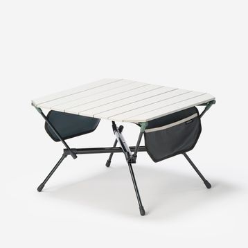 Decathlon Quechua 500 Bej Yeşil Kompakt Katlanır Kamp Masası