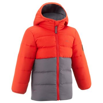 Decathlon Quechua Çocuk Turuncu Gri Doğa Yürüyüşü Şişme Montu