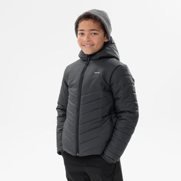 Decathlon Quechua MH500 Gri Çocuk Outdoor Şişme Mont