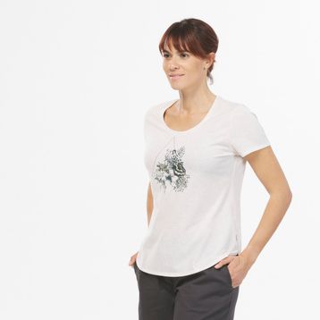 Decathlon Quechua NH-500 Beyaz Kadın Outdoor T-Shirt
