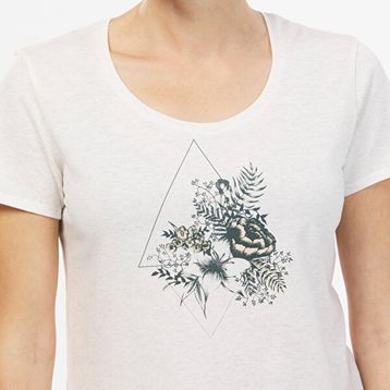 Decathlon Quechua NH-500 Beyaz Kadın Outdoor T-Shirt