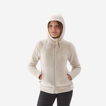 Decathlon Quechua NH500 Bej Çocuk Outdoor Polar Mont