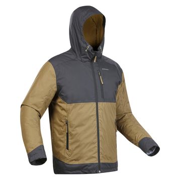 Decathlon Quechua SH100 Warm Kahverengi Siyah Outdoor Su Geçirmez Erkek Kar Montu