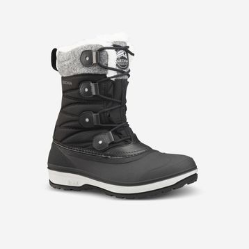 Decathlon Quechua SH500 High Siyah Su Geçirmez Kadın Outdoor Kar Botu