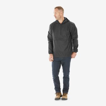 Decathlon Quechua Siyah Raincut 1 2 Zip Yağmurluk