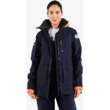 Decathlon Sailing 500 Lacivert Yelkenli Kadın Mont