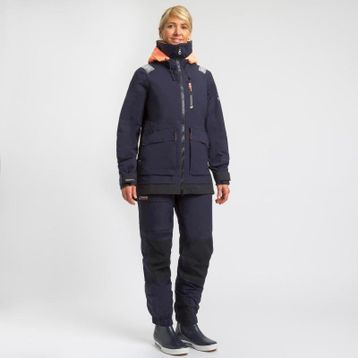 Decathlon Sailing 500 Lacivert Yelkenli Kadın Mont