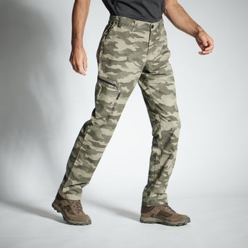 Decathlon Solognac 100 Yeşil Avcılık ve Doğa Gözlem Kargo Avcı Taktik Erkek Kamuflaj Pantolon
