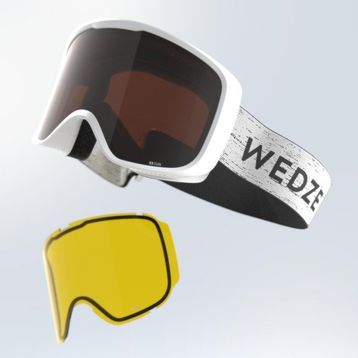Decathlon Wedze G 100 Beyaz Yetişkin Çocuk Kayak Snowboard Maskesi