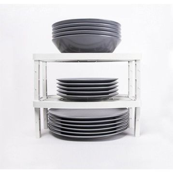 Deco Bella 50806 Beyaz Dolap İçi Çok Katlı Raf