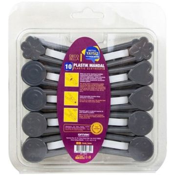 Decobella 50632 10’lu Poşet Kıskacı