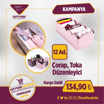 Decobella Asorti Çorap Toka Düzenleyici
