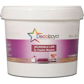 Decoboya DECO119 Deco Silikonlu Lüx Silinebilir Mat 3 kg Kırıkbeyaz İç Cephe Duvar Boyası