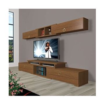 Decoraktiv 1E1 Mdf Naturel Ceviz Tv Ünitesi Tv Sehpası