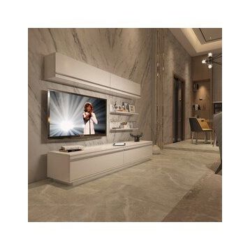 Decoraktiv 1E1 Mdf Parlak Beyaz Tv Ünitesi Tv Sehpası