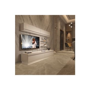 Decoraktiv 1E1 Mdf Parlak Beyaz Tv Ünitesi Tv Sehpası