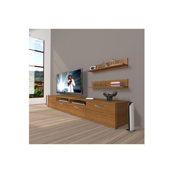 Decoraktiv 1E1 Naturel Ceviz Slm Tv Ünitesi Tv Sehpası