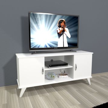 Decoraktiv Eko 120 MDF Retro Ceviz Beyaz Tv Ünitesi
