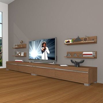 Decoraktiv Eko 360R Mdf Naturel Ceviz Tv Ünitesi