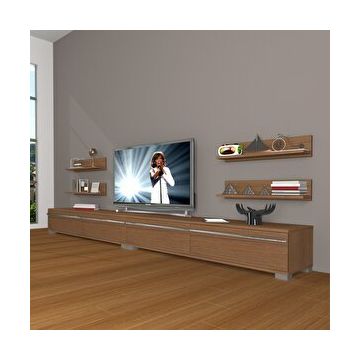 Decoraktiv Eko 360R Mdf Naturel Ceviz Tv Ünitesi