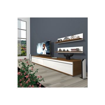 Decoraktiv Eko 4 Mdf Ceviz Beyaz Std Tv Ünitesi