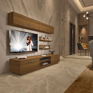 Decoraktiv EKO 5B Mdf Dvd Naturel Pera Tv Ünitesi