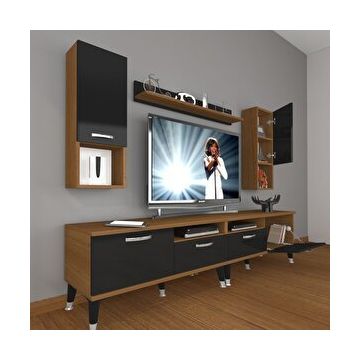 Decoraktiv Eko Ceviz Siyah 5220DA Tv Ünitesi
