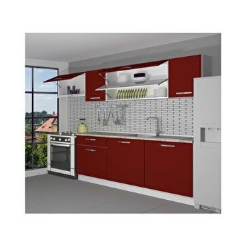 Decoraktiv Ekol 240 Bordo Hazır Mutfak Dolabı