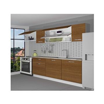 Decoraktiv Ekol 240 Naturel Ceviz Hazır Mutfak Dolabı