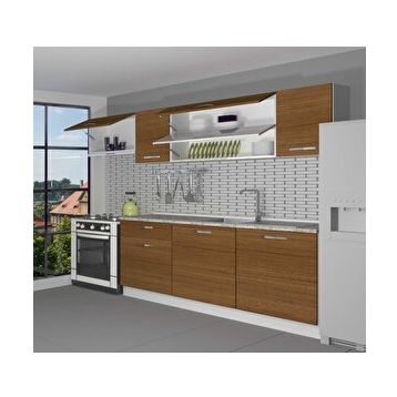 Decoraktiv Ekol 240 Naturel Ceviz Hazır Mutfak Dolabı