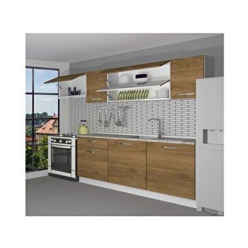 Decoraktiv Ekol 240 Naturel Pera Hazır Mutfak Dolabı