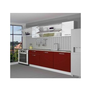 Decoraktiv Ekol 240 Parlak Beyaz Hazır Mutfak Dolabı