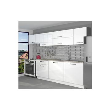 Decoraktiv Ekol 240 Parlak Beyaz Hazır Mutfak Dolabı