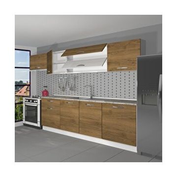 Decoraktiv Ekol 280 Naturel Pera Hazır Mutfak Dolabı