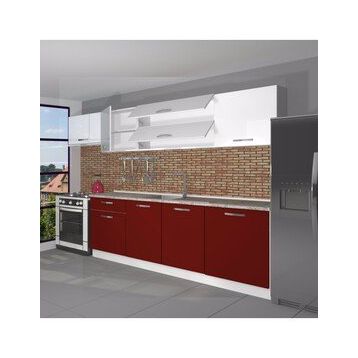 Decoraktiv Ekol 280 Parlak Beyaz Hazır Mutfak Dolabı