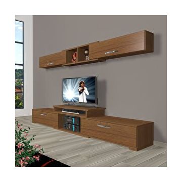 Decoraktiv Flex 5D SLM Beyaz Ceviz Tv Ünitesi