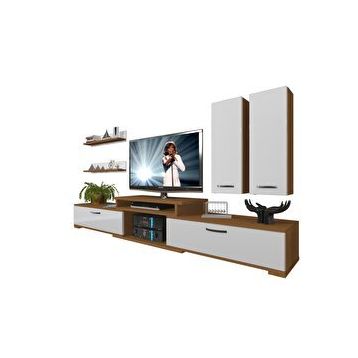 Decoraktiv Flex 5D SLM Beyaz Ceviz Tv Ünitesi