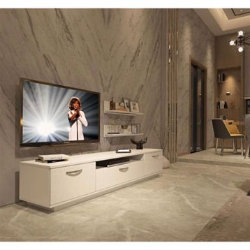 Decoraktiv Trendstyle 4 Mdf Parlak Beyaz Tv Ünitesi Tv Sehpası
