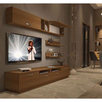 Decoraktiv Trendstyle 5220 Naturel Ceviz Slm Tv Ünitesi Tv Sehpası