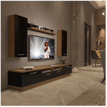 Decoraktiv Trendstyle 5220d Mdf Pera Siyah Tv Ünitesi