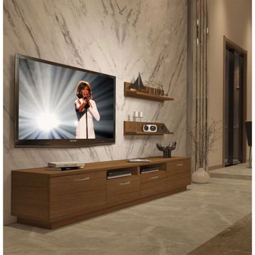Decoraktiv Trendstyle 5220da Naturel Ceviz Slm Tv Ünitesi Tv Sehpası