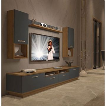 Decoraktiv Trendstyle 5220da Pera Antrasit Mdf Tv Ünitesi Tv Sehpası