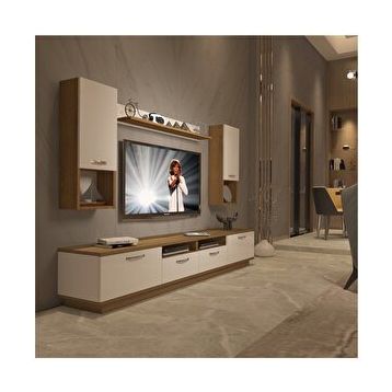 Decoraktiv Trendstyle 5220da Pera Beyaz Mdf Tv Ünitesi Tv Sehpası