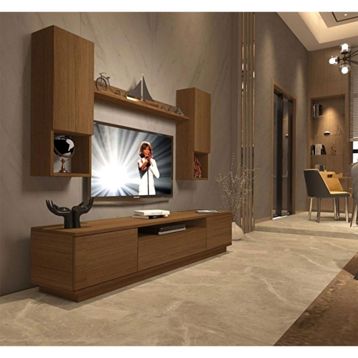 Decoraktiv Trendstyle 5ds Naturel Pera Mdf Tv Ünitesi Tv Sehpası